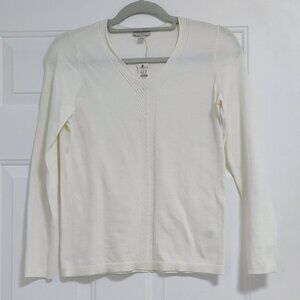 New Talbots Sweater Ivory Petite XS